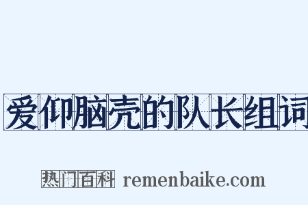 爱仰脑壳的队长组词是什么意思的图片